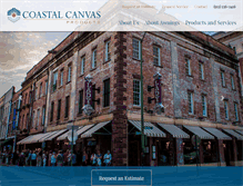 Tablet Screenshot of coastalcanvas.net